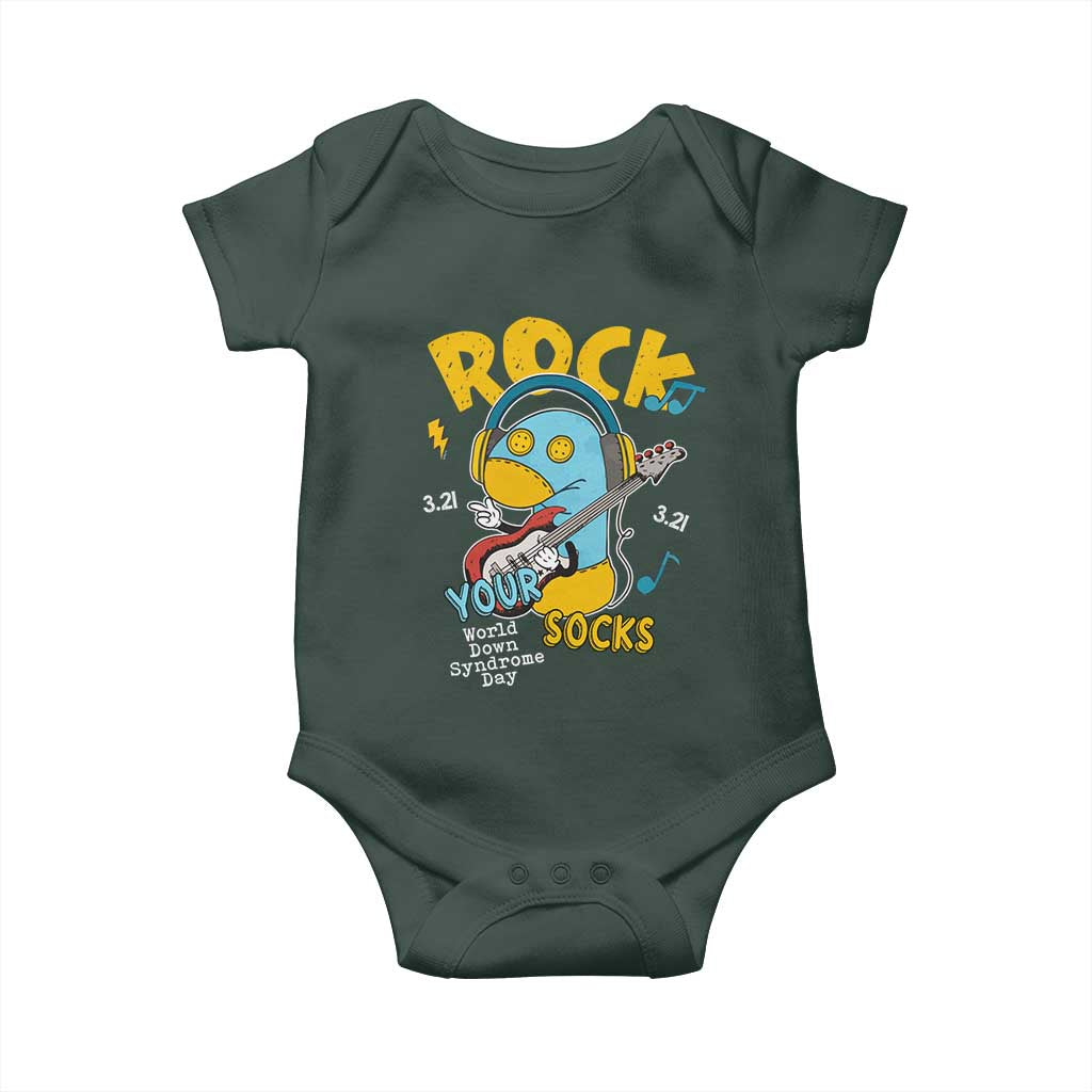 Funny Rock Your Socks Baby Onesie World Down Syndrome Day WDSD