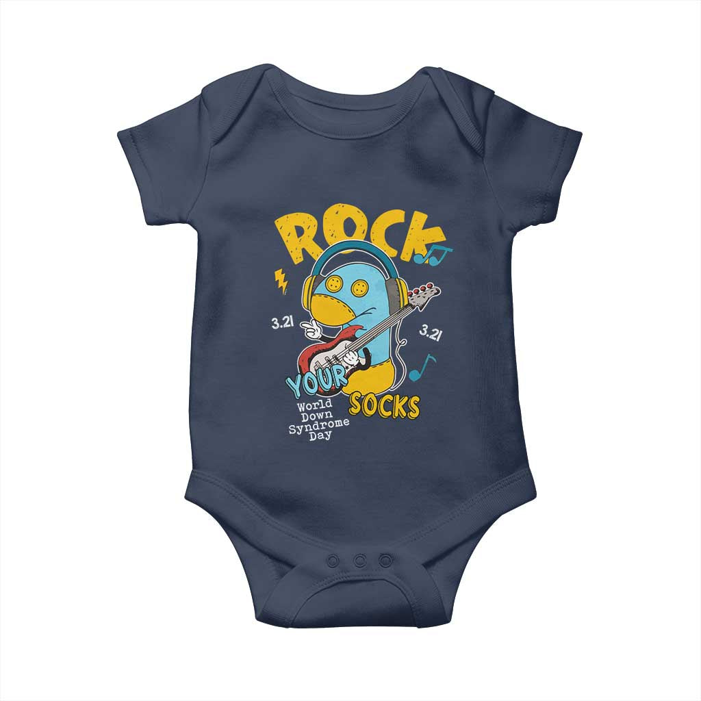 Funny Rock Your Socks Baby Onesie World Down Syndrome Day WDSD