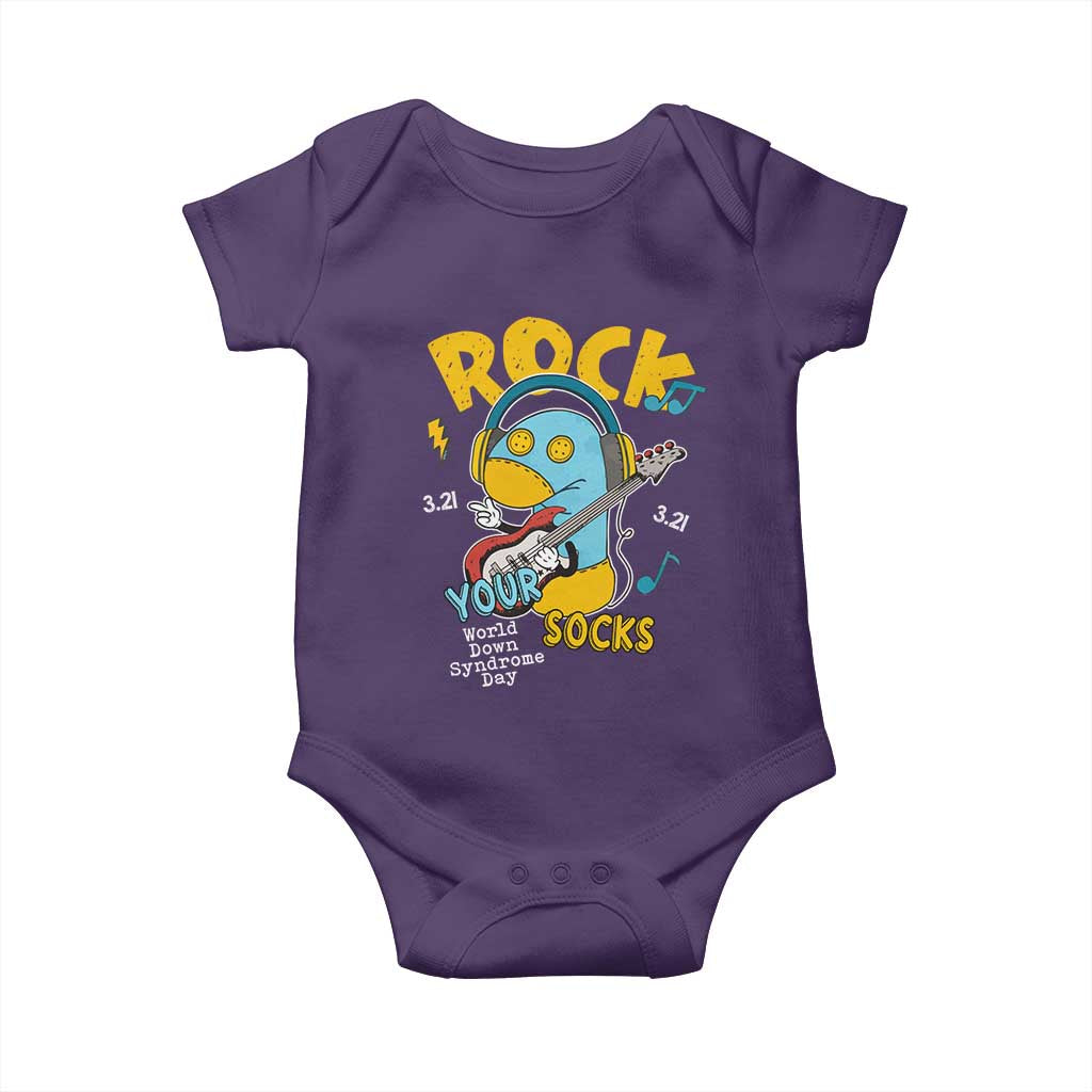 Funny Rock Your Socks Baby Onesie World Down Syndrome Day WDSD