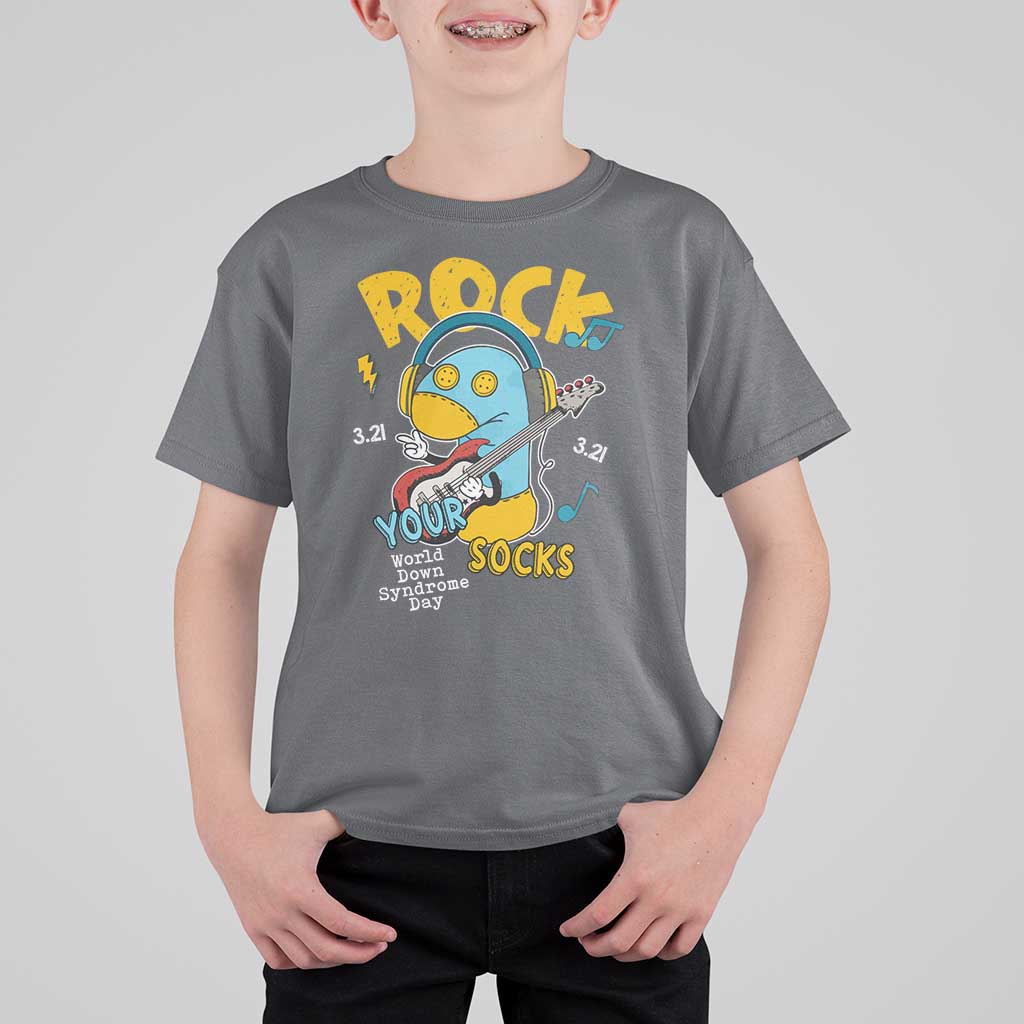 Funny Rock Your Socks T Shirt For Kid World Down Syndrome Day WDSD