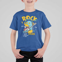Funny Rock Your Socks T Shirt For Kid World Down Syndrome Day WDSD