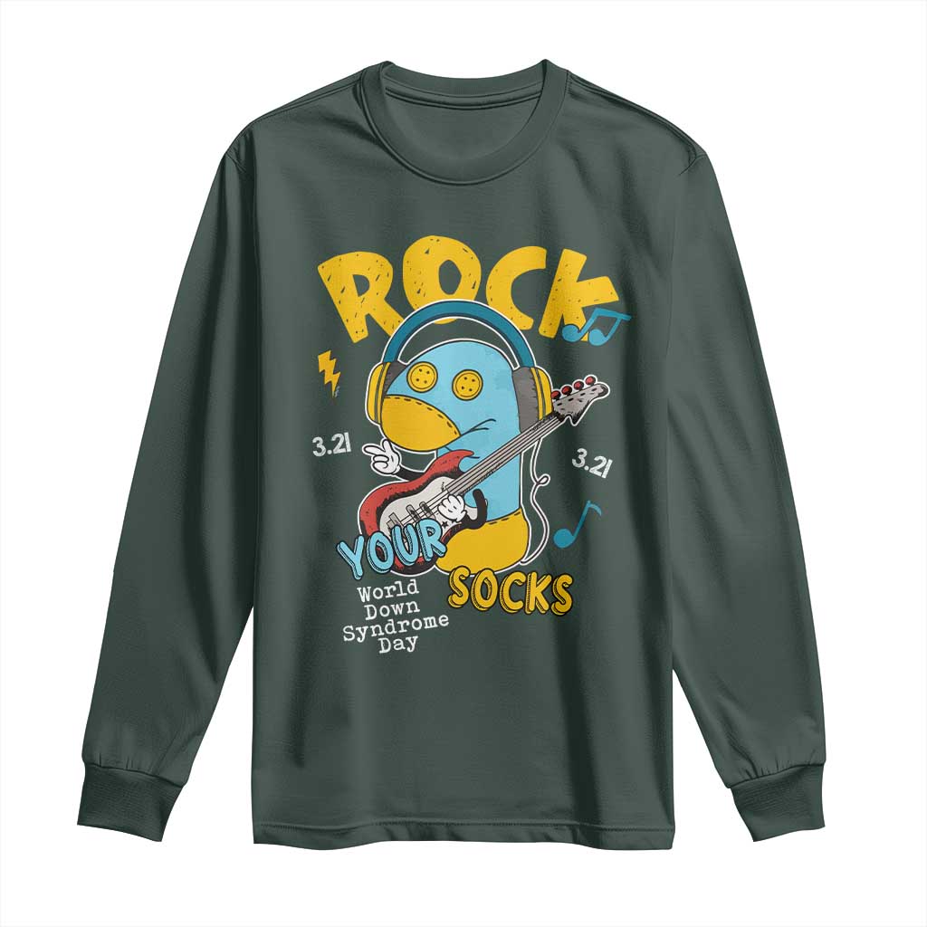 Funny Rock Your Socks Long Sleeve Shirt World Down Syndrome Day WDSD