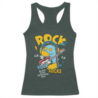Funny Rock Your Socks Racerback Tank Top World Down Syndrome Day WDSD
