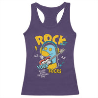 Funny Rock Your Socks Racerback Tank Top World Down Syndrome Day WDSD