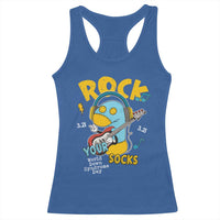Funny Rock Your Socks Racerback Tank Top World Down Syndrome Day WDSD