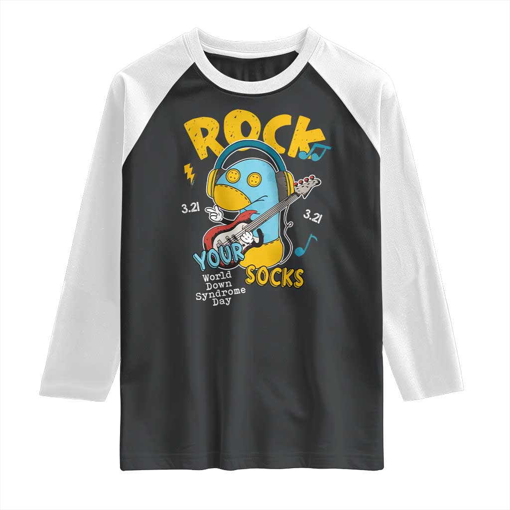 Funny Rock Your Socks Raglan Shirt World Down Syndrome Day WDSD