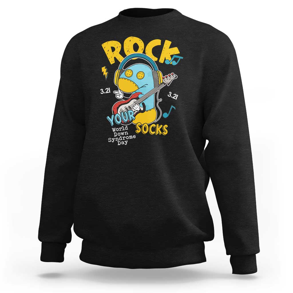 Funny Rock Your Socks Sweatshirt World Down Syndrome Day WDSD