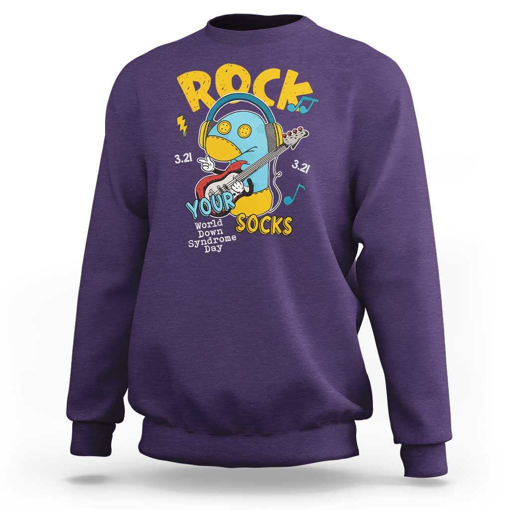 Funny Rock Your Socks Sweatshirt World Down Syndrome Day WDSD