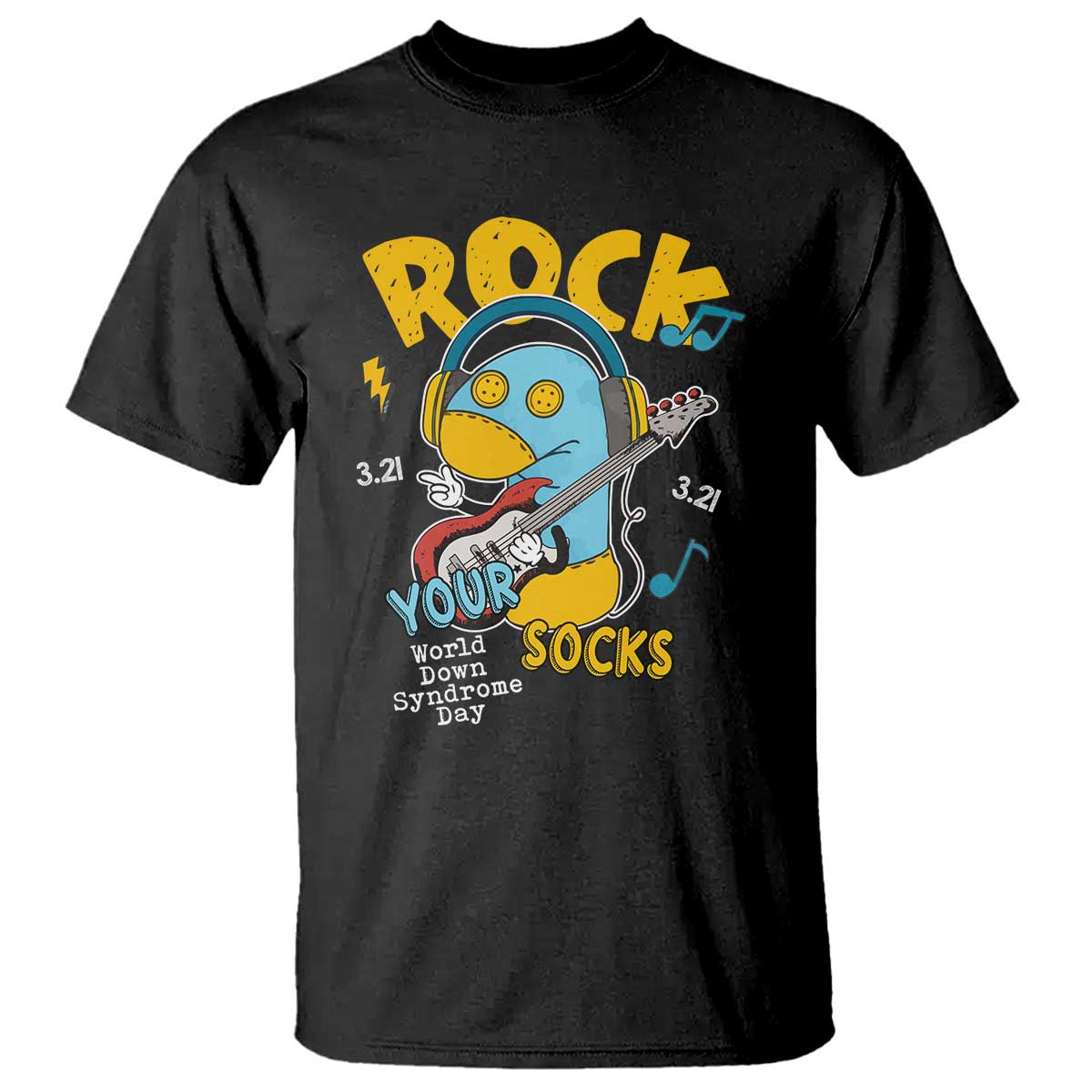 Funny Rock Your Socks T Shirt World Down Syndrome Day WDSD