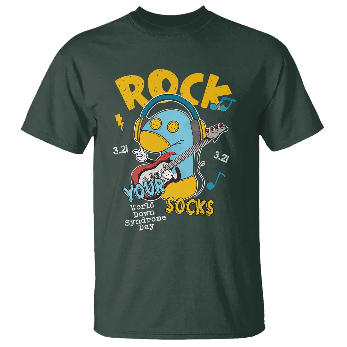 Funny Rock Your Socks T Shirt World Down Syndrome Day WDSD