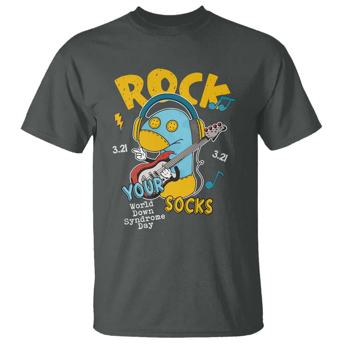 Funny Rock Your Socks T Shirt World Down Syndrome Day WDSD