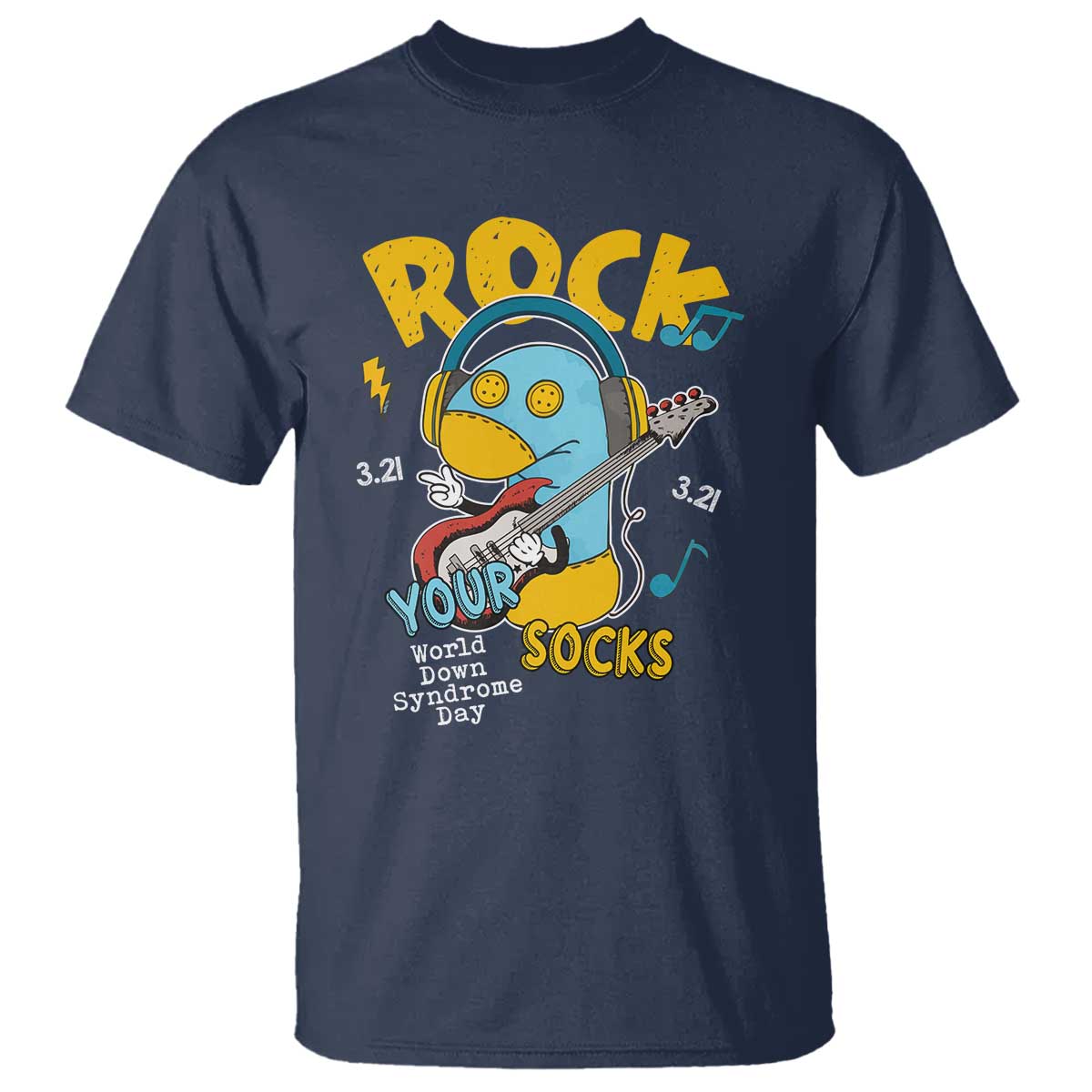 Funny Rock Your Socks T Shirt World Down Syndrome Day WDSD