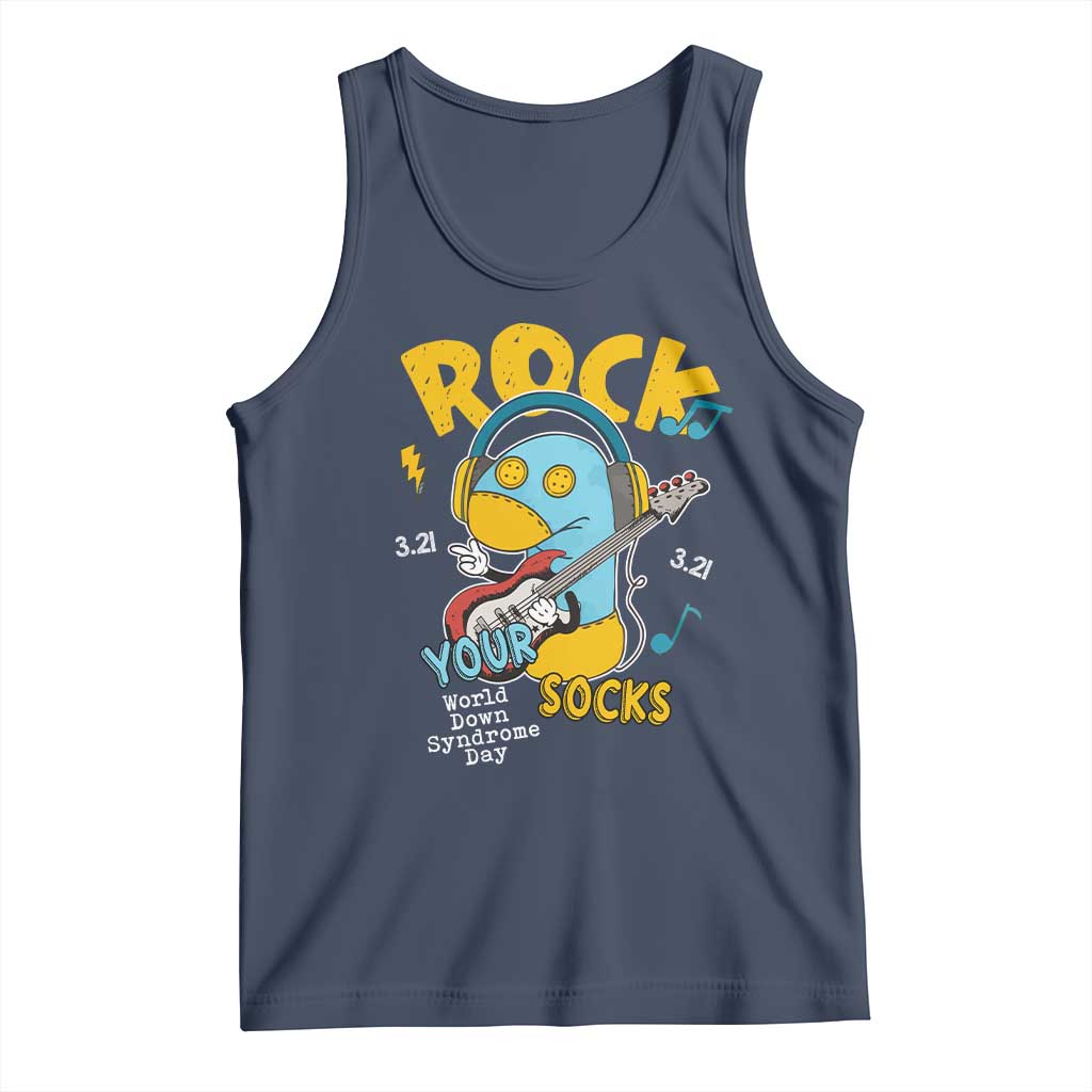 Funny Rock Your Socks Tank Top World Down Syndrome Day WDSD