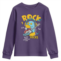 Funny Rock Your Socks Youth Sweatshirt World Down Syndrome Day WDSD