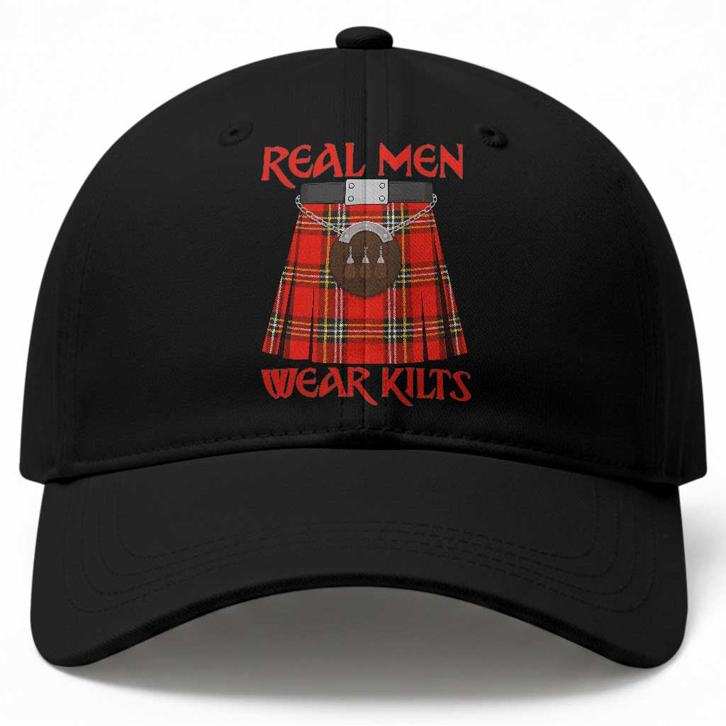 Funny Real Men Wear Kilts Baseball Cap Scottish Pride