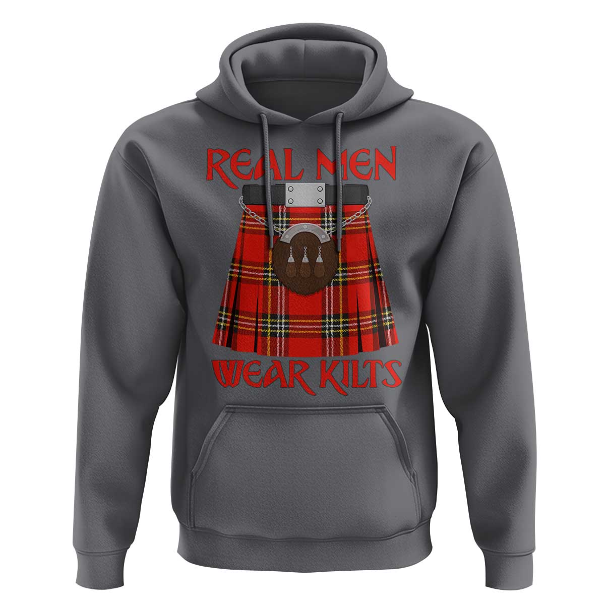 Funny Real Men Wear Kilts Hoodie Scottish Pride
