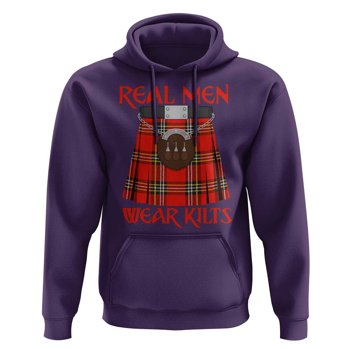 Funny Real Men Wear Kilts Hoodie Scottish Pride