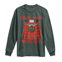 Funny Real Men Wear Kilts Long Sleeve Shirt Scottish Pride