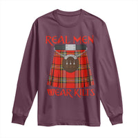 Funny Real Men Wear Kilts Long Sleeve Shirt Scottish Pride