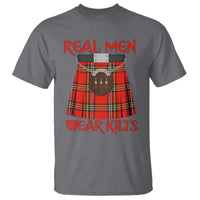 Funny Real Men Wear Kilts T Shirt Scottish Pride