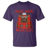 Funny Real Men Wear Kilts T Shirt Scottish Pride