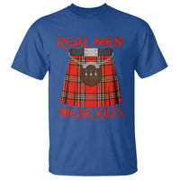 Funny Real Men Wear Kilts T Shirt Scottish Pride