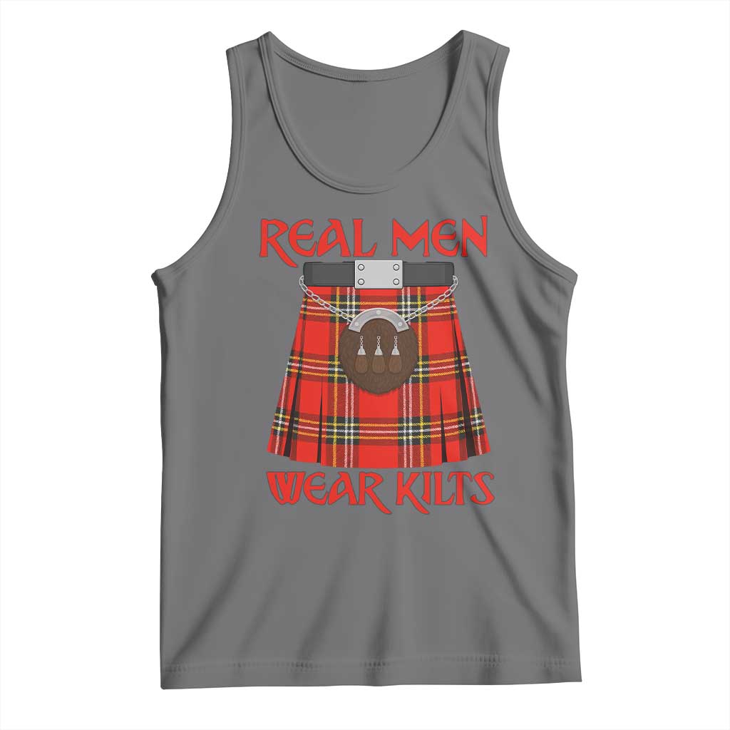 Funny Real Men Wear Kilts Tank Top Scottish Pride