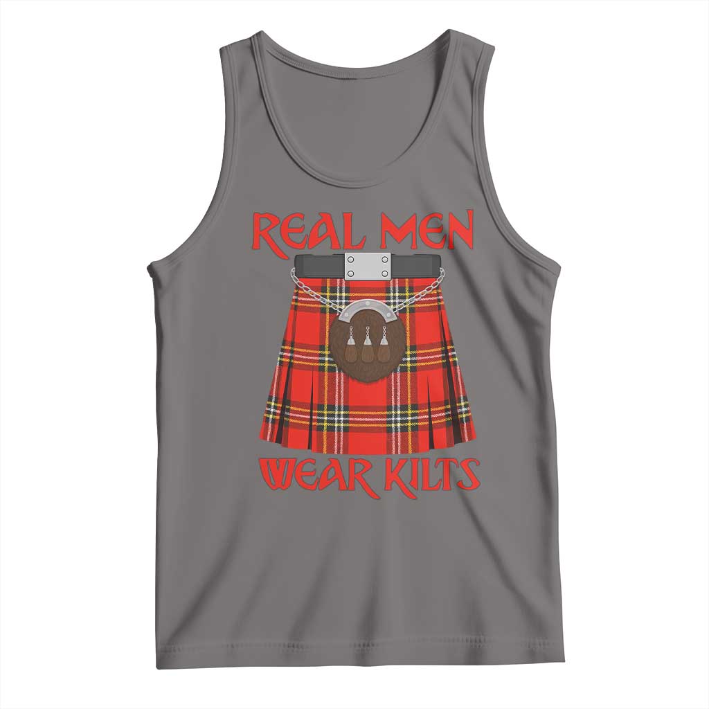 Funny Real Men Wear Kilts Tank Top Scottish Pride