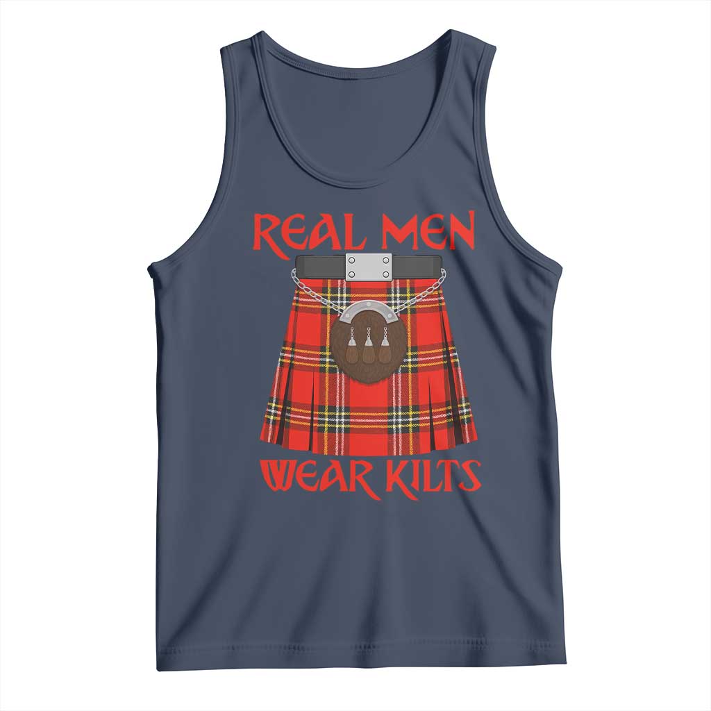 Funny Real Men Wear Kilts Tank Top Scottish Pride