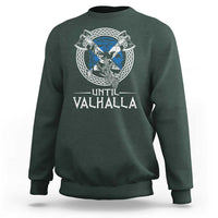 Funny Scottish Viking Sweatshirt Until Valhalla Vintage Scottish Flag Skull