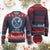 Funny Scottish Viking Knitted Sweatshirt Until Valhalla Vintage Scottish Flag Skull - Wonder Print Shop