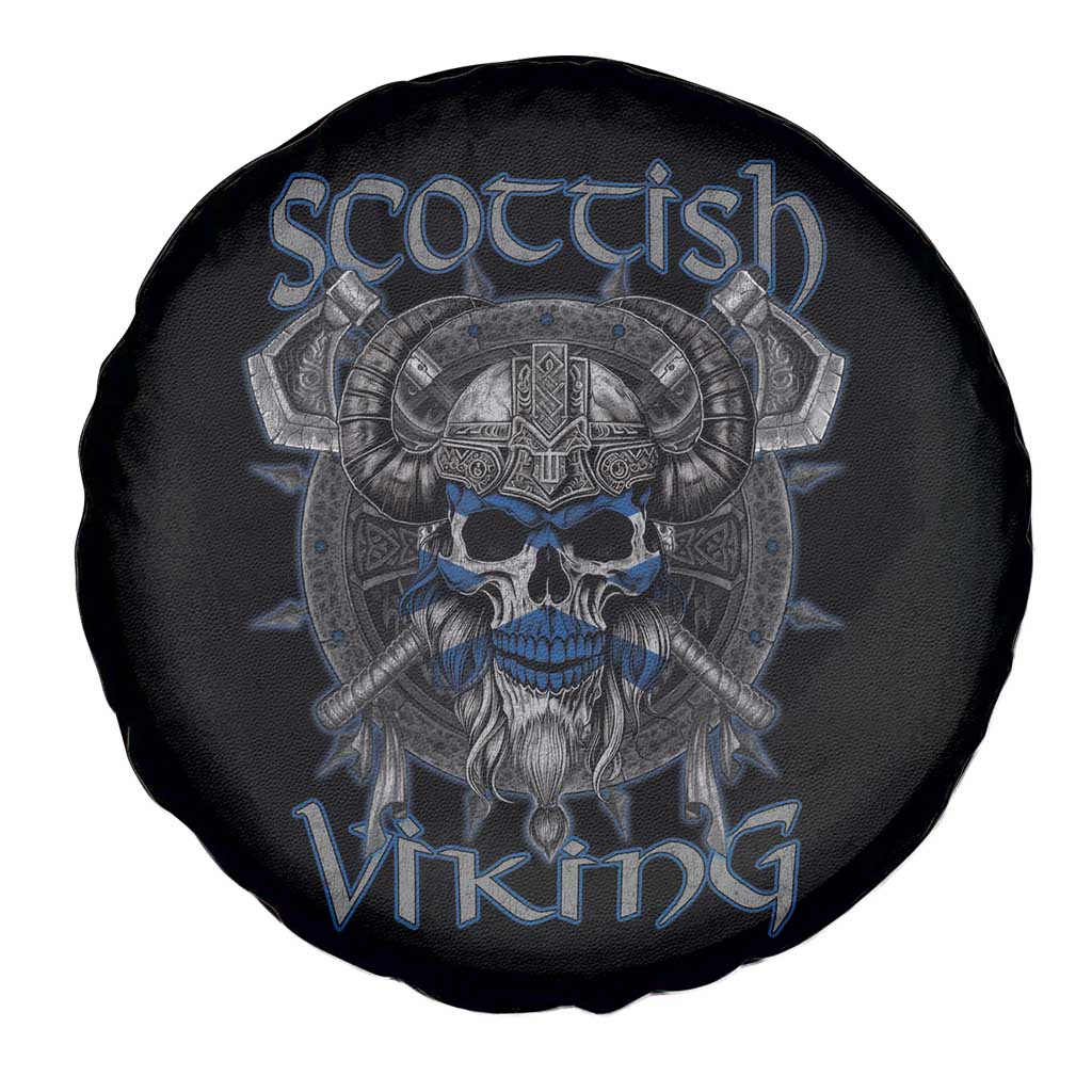 Scottish Viking Axes Celtic Knot Spare Tire Cover Scottish Flag