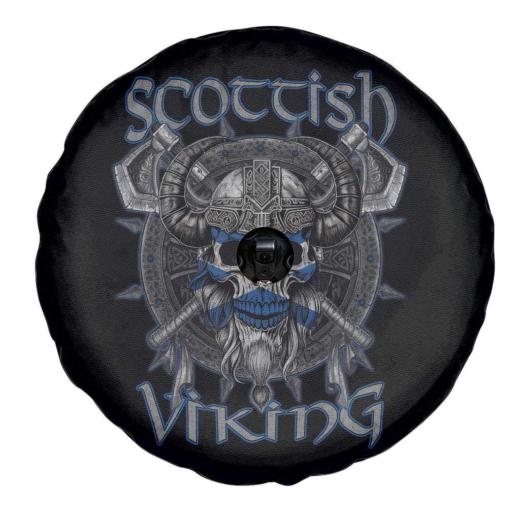 Scottish Viking Axes Celtic Knot Spare Tire Cover Scottish Flag