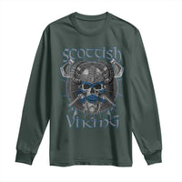 Scottish Viking Axes Celtic Knot Long Sleeve Shirt Scottish Flag