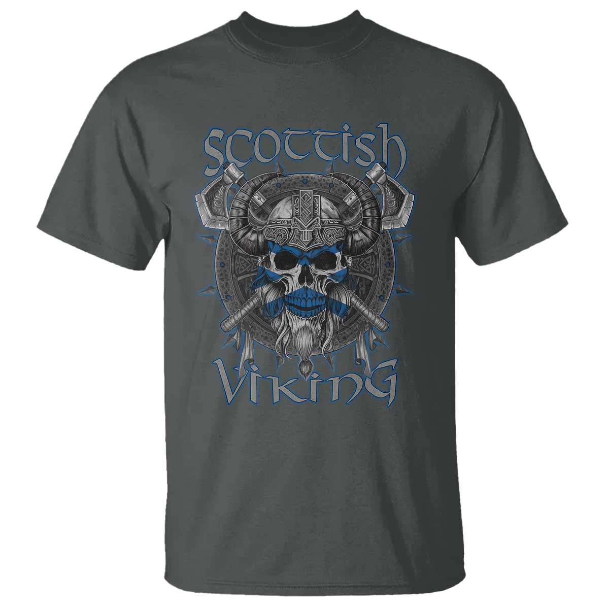 Scottish Viking Axes Celtic Knot T Shirt Scottish Flag
