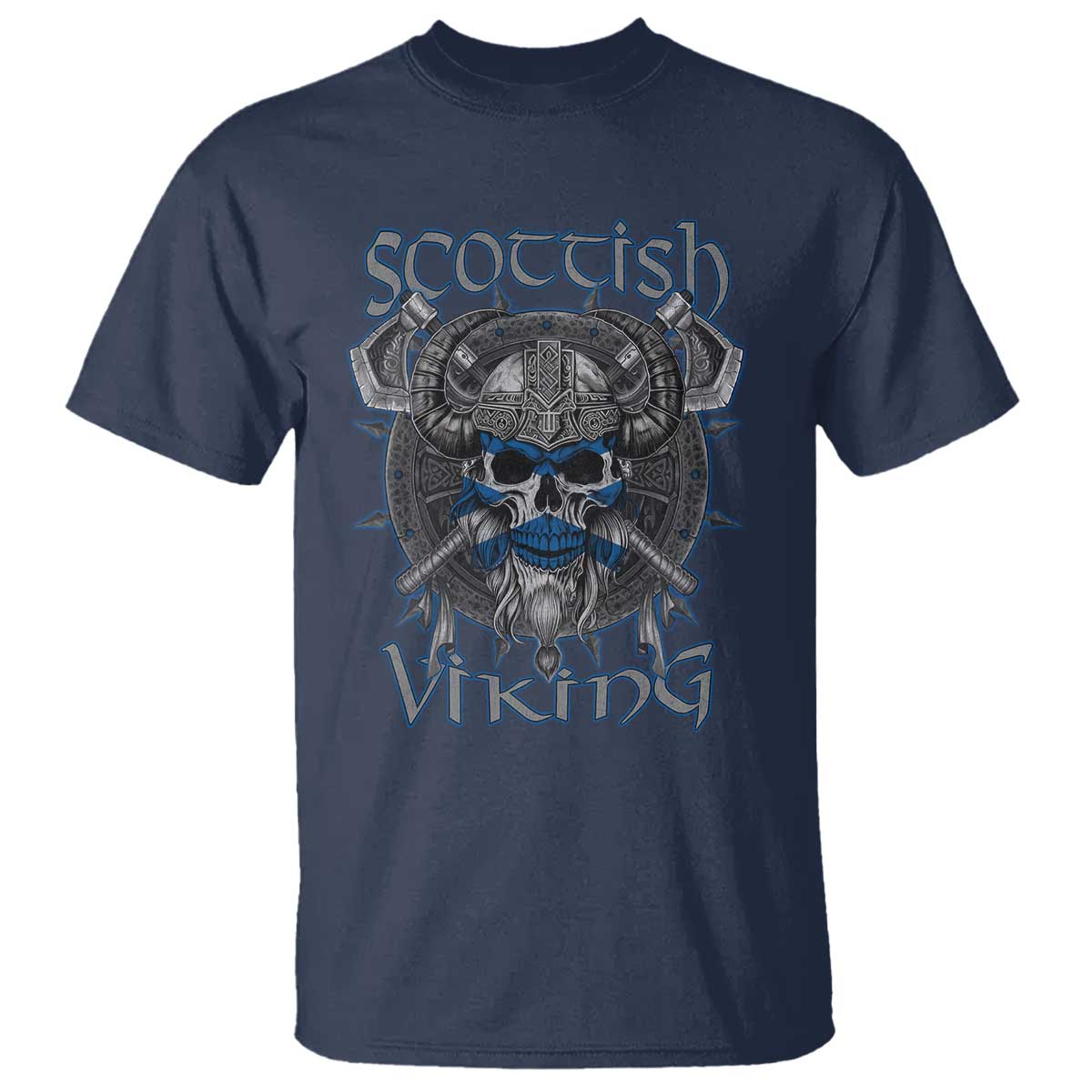 Scottish Viking Axes Celtic Knot T Shirt Scottish Flag