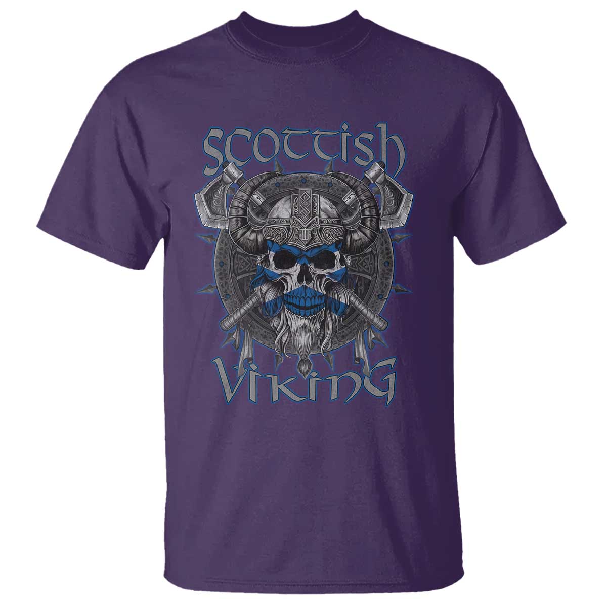 Scottish Viking Axes Celtic Knot T Shirt Scottish Flag