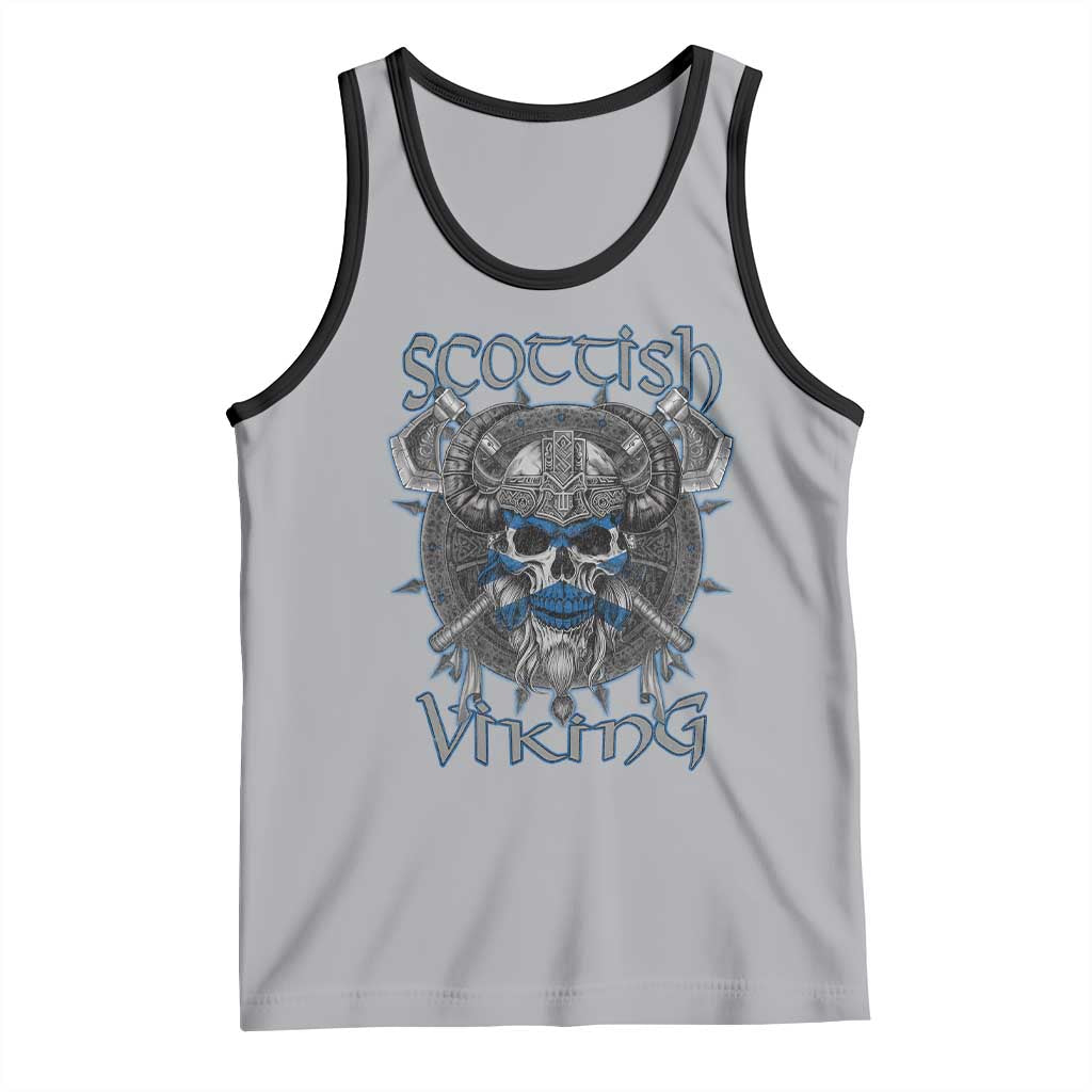 Scottish Viking Axes Celtic Knot Tank Top Scottish Flag