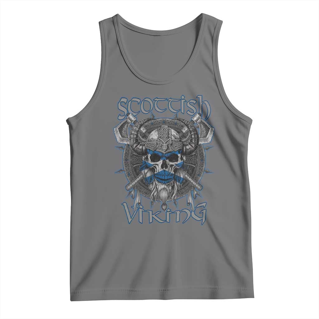 Scottish Viking Axes Celtic Knot Tank Top Scottish Flag
