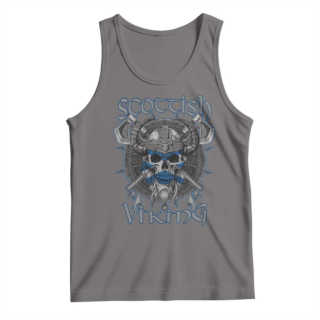 Scottish Viking Axes Celtic Knot Tank Top Scottish Flag