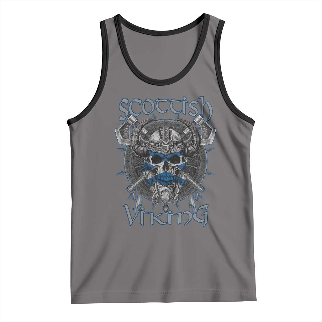 Scottish Viking Axes Celtic Knot Tank Top Scottish Flag