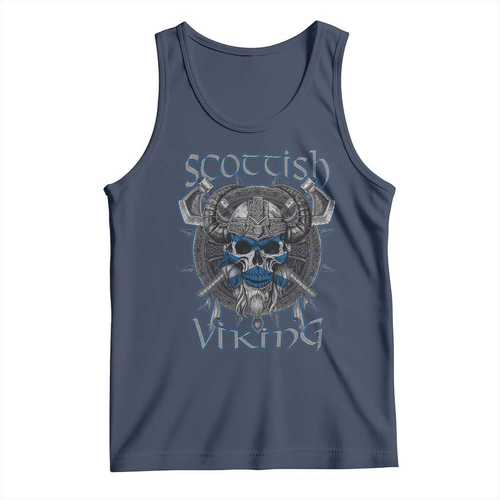 Scottish Viking Axes Celtic Knot Tank Top Scottish Flag