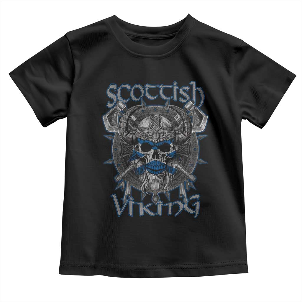 Scottish Viking Axes Celtic Knot Toddler T Shirt Scottish Flag