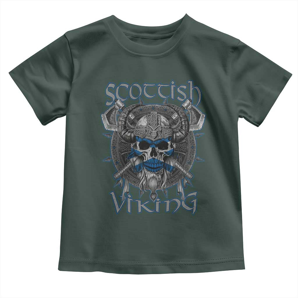 Scottish Viking Axes Celtic Knot Toddler T Shirt Scottish Flag