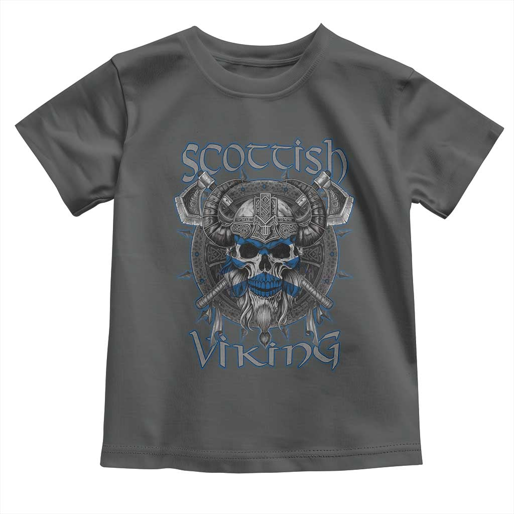 Scottish Viking Axes Celtic Knot Toddler T Shirt Scottish Flag
