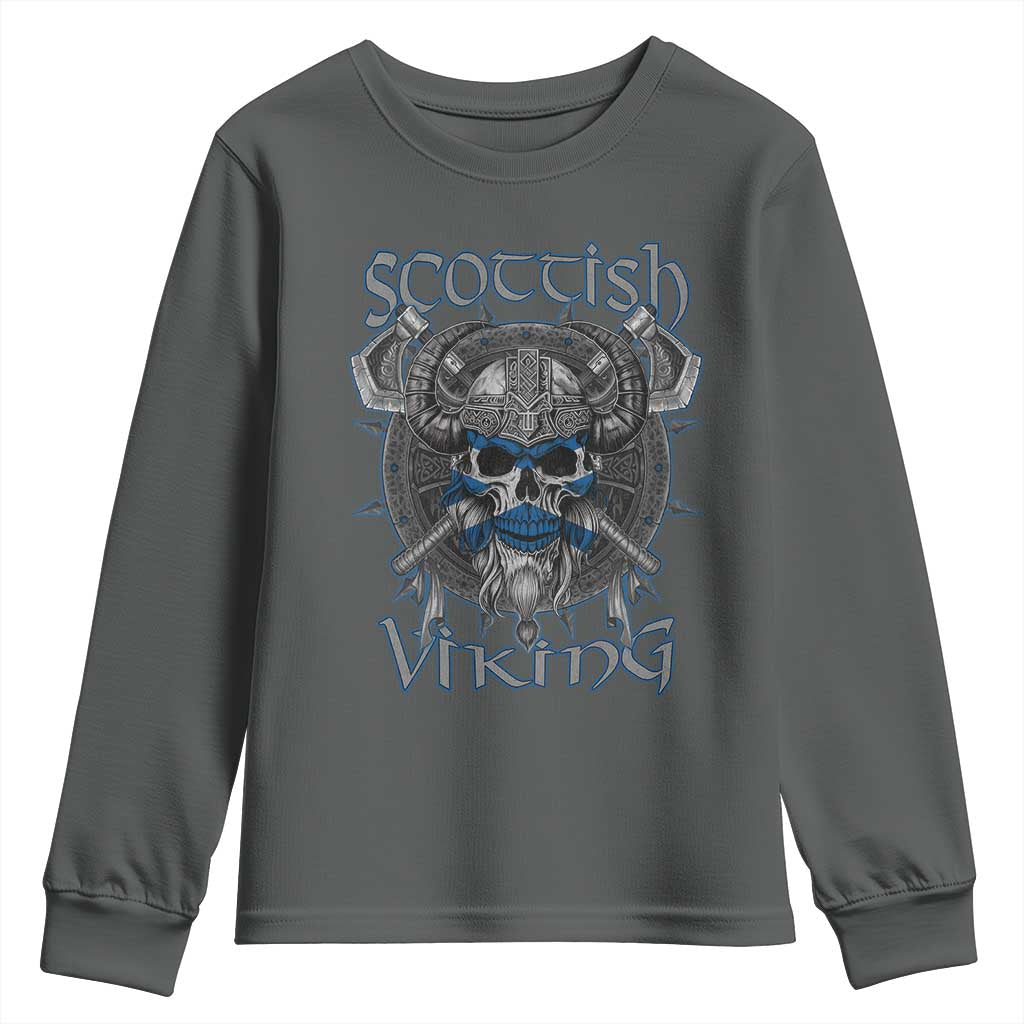 Scottish Viking Axes Celtic Knot Youth Sweatshirt Scottish Flag