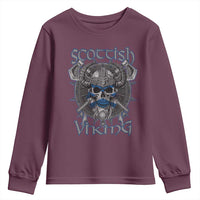 Scottish Viking Axes Celtic Knot Youth Sweatshirt Scottish Flag