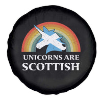 Funny Scotland Pride Unicorn Spare Tire Cover Unicorns Are Scottish Rainbow