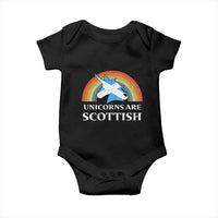 Funny Scotland Pride Unicorn Baby Onesie Unicorns Are Scottish Rainbow
