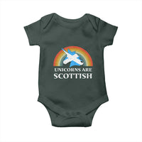 Funny Scotland Pride Unicorn Baby Onesie Unicorns Are Scottish Rainbow